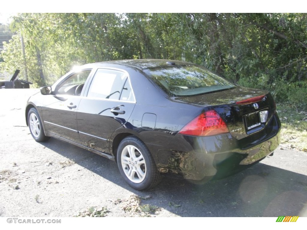 2007 Accord EX Sedan - Nighthawk Black Pearl / Ivory photo #10