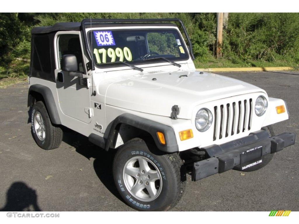 2006 Wrangler X 4x4 - Stone White / Dark Slate Gray photo #3