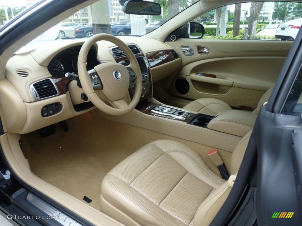 Caramel Interior 2010 Jaguar XK XK Coupe Photo #53593348