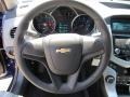 Jet Black/Medium Titanium 2012 Chevrolet Cruze LS Steering Wheel