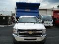 Summit White - Silverado 3500HD Regular Cab 4x4 Chassis Dump Truck Photo No. 3
