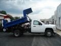Summit White - Silverado 3500HD Regular Cab 4x4 Chassis Dump Truck Photo No. 5