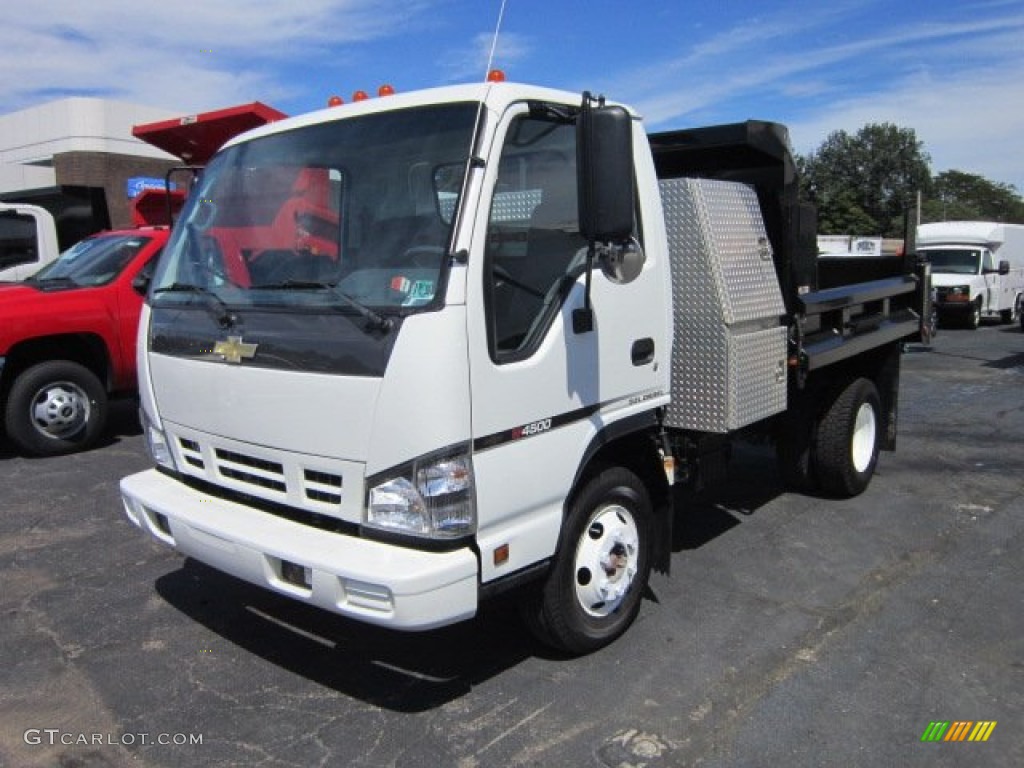 White 2007 Chevrolet W Series Truck W4500 Commercial Dump Truck Exterior Photo #53594810