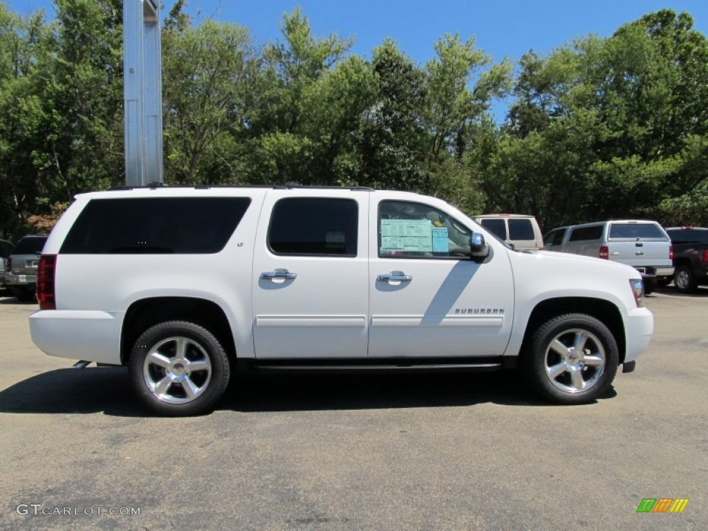 2011 Suburban LT 4x4 - Summit White / Light Cashmere/Dark Cashmere photo #4