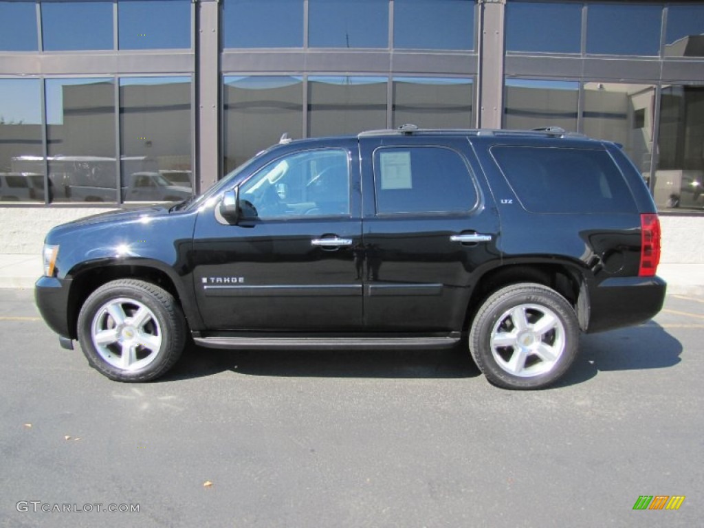 Black 2008 Chevrolet Tahoe LTZ 4x4 Exterior Photo #53596558