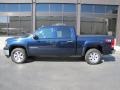 2008 Midnight Blue Metallic GMC Sierra 1500 SLE Crew Cab 4x4  photo #2