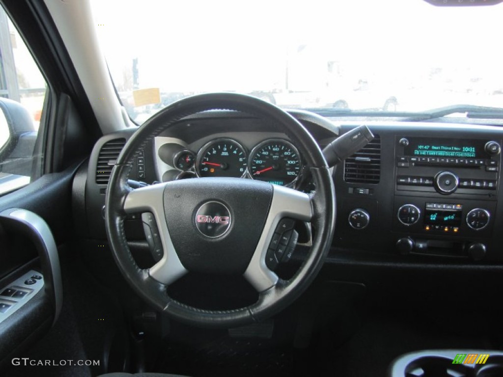 2008 Sierra 1500 SLE Crew Cab 4x4 - Midnight Blue Metallic / Ebony photo #4