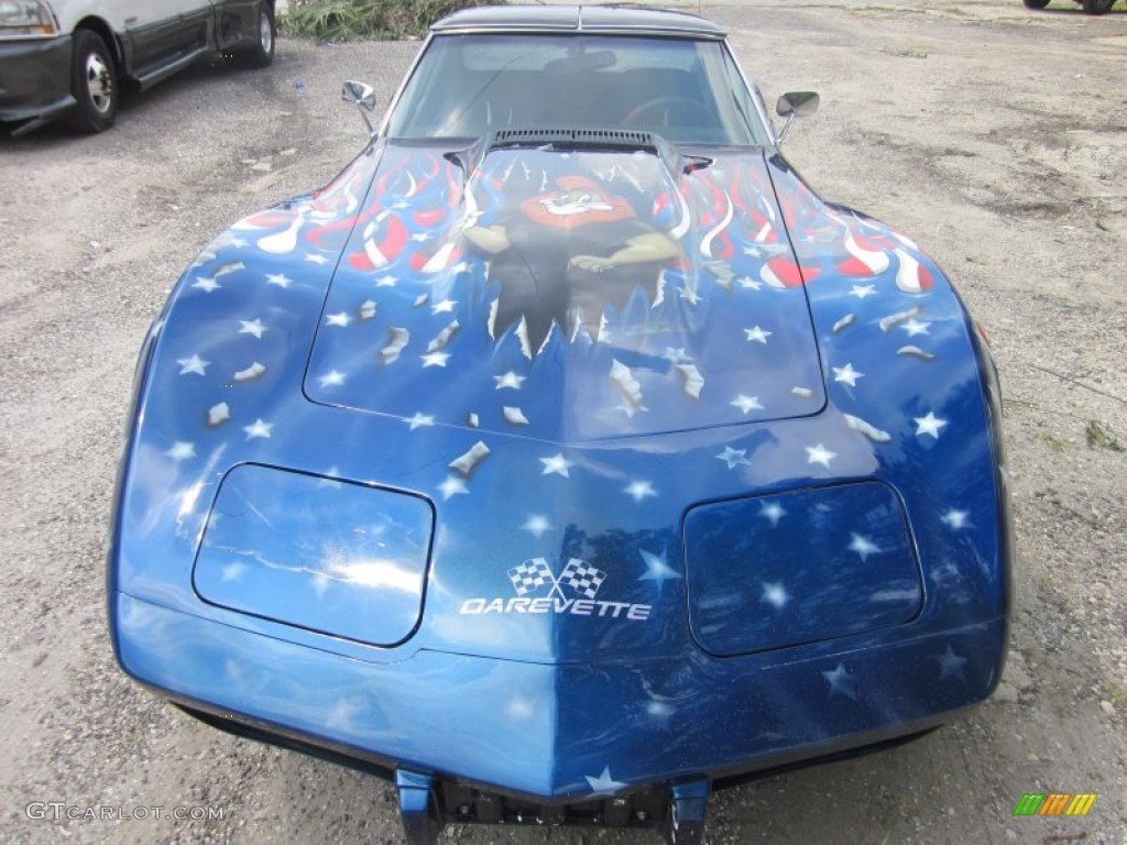 1976 Corvette Stingray Coupe - Bright Blue Metallic / Black photo #1
