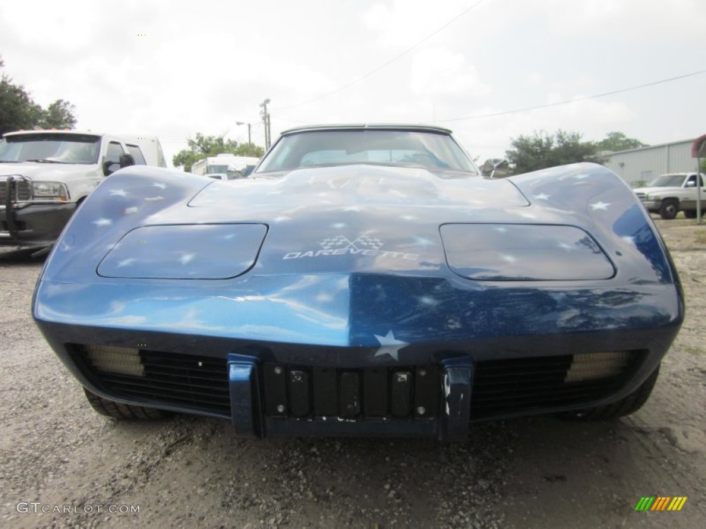 1976 Corvette Stingray Coupe - Bright Blue Metallic / Black photo #2