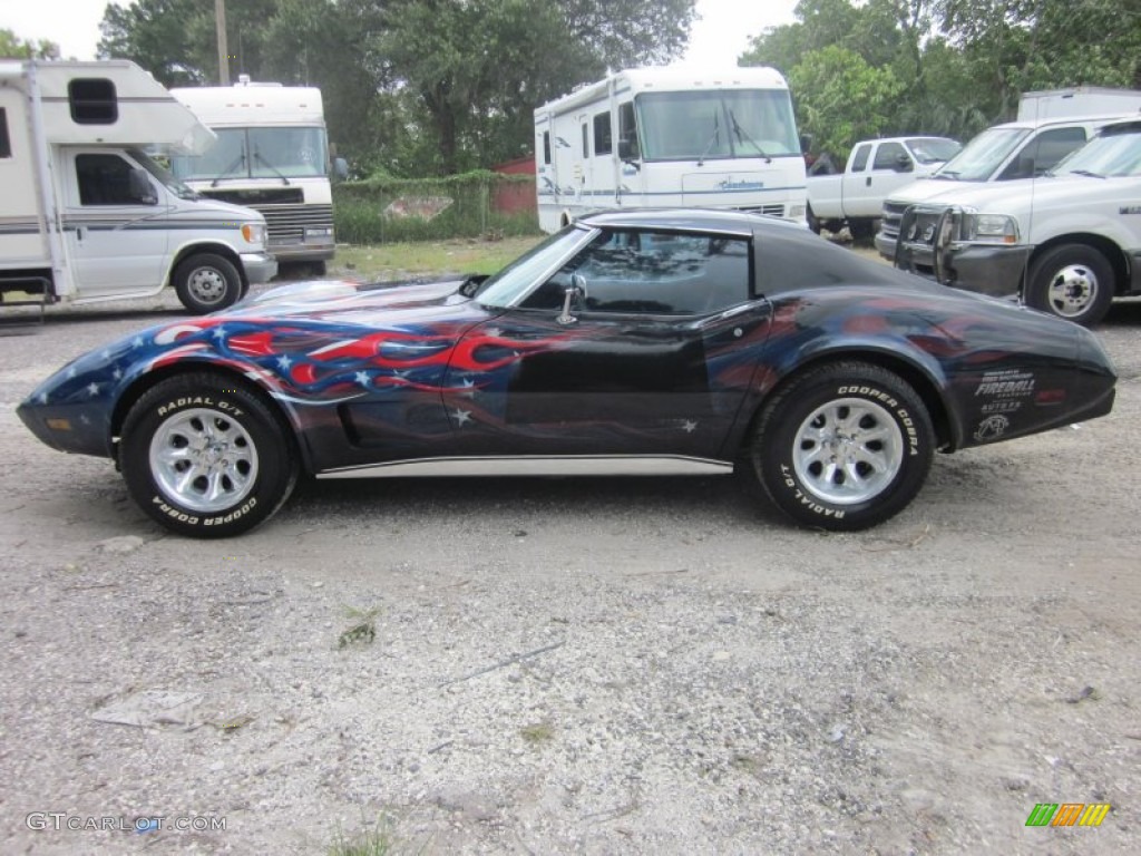 1976 Corvette Stingray Coupe - Bright Blue Metallic / Black photo #8