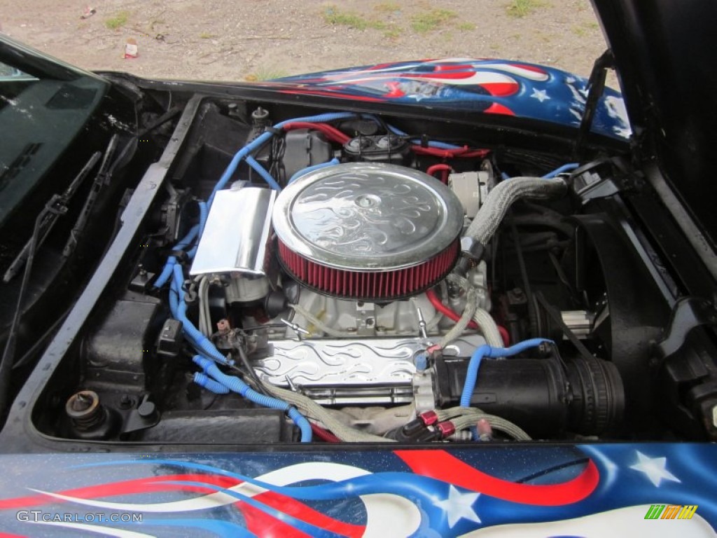 1976 Corvette Stingray Coupe - Bright Blue Metallic / Black photo #35