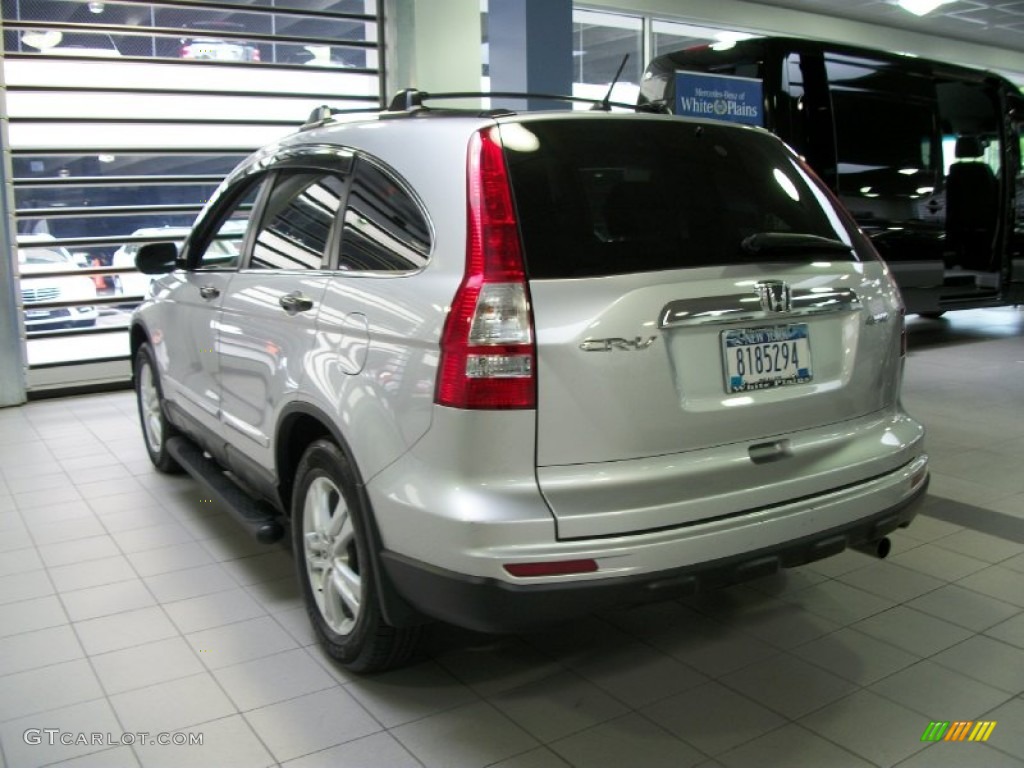 2010 CR-V EX AWD - Alabaster Silver Metallic / Black photo #7