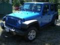 2012 Cosmos Blue Jeep Wrangler Unlimited Sport 4x4  photo #1