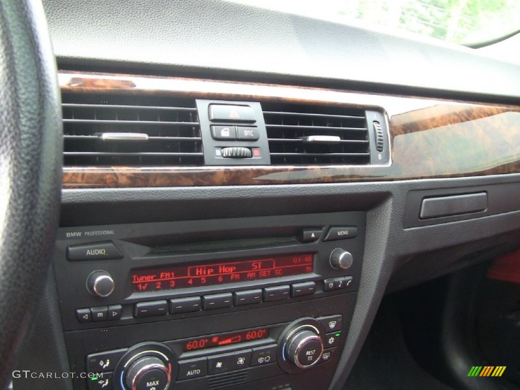 2007 3 Series 328xi Coupe - Black Sapphire Metallic / Coral Red/Black photo #13