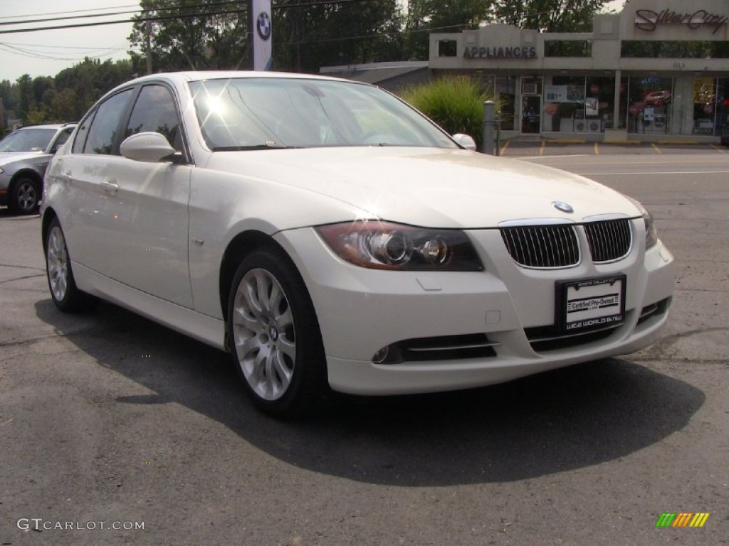 2008 3 Series 335xi Sedan - Alpine White / Beige photo #3