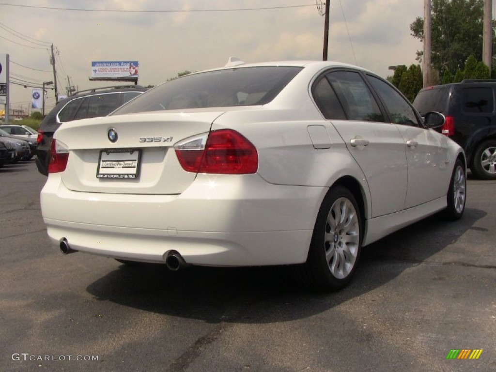 2008 3 Series 335xi Sedan - Alpine White / Beige photo #4