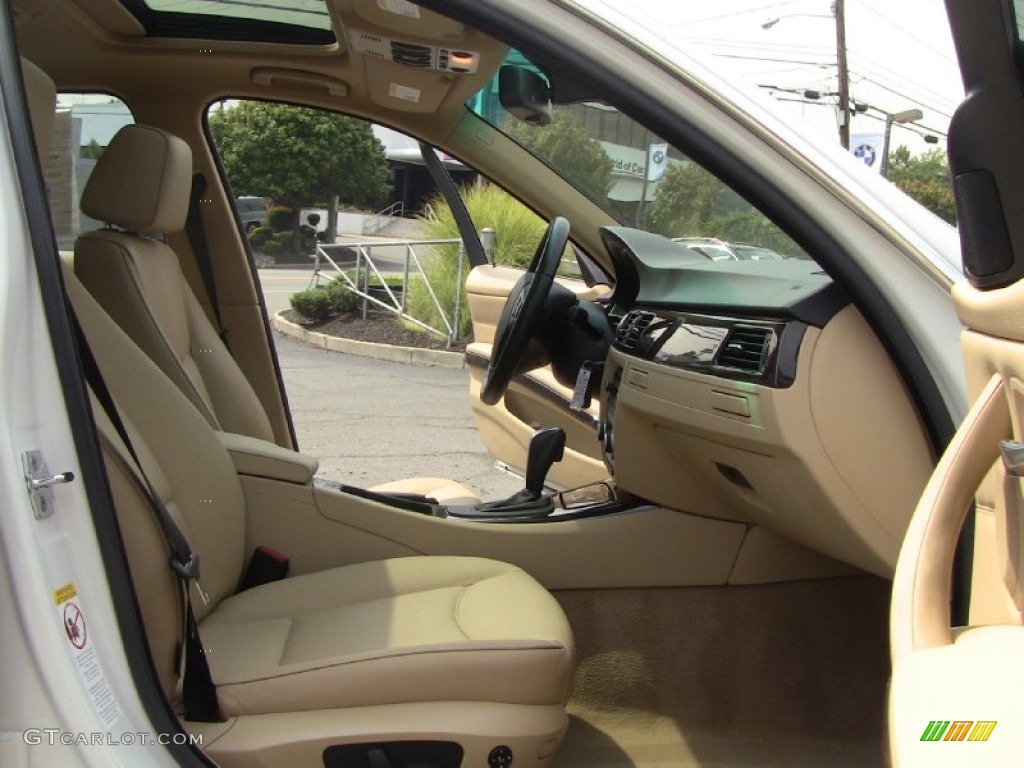 2008 3 Series 335xi Sedan - Alpine White / Beige photo #9