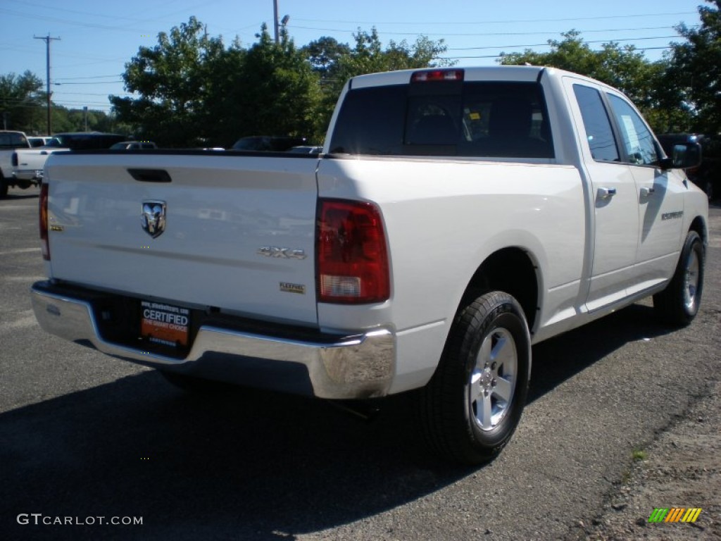 2011 Ram 1500 SLT Quad Cab 4x4 - Bright White / Dark Slate Gray/Medium Graystone photo #5