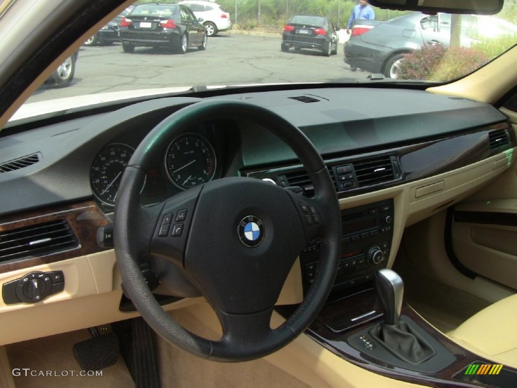2008 3 Series 335xi Sedan - Alpine White / Beige photo #11