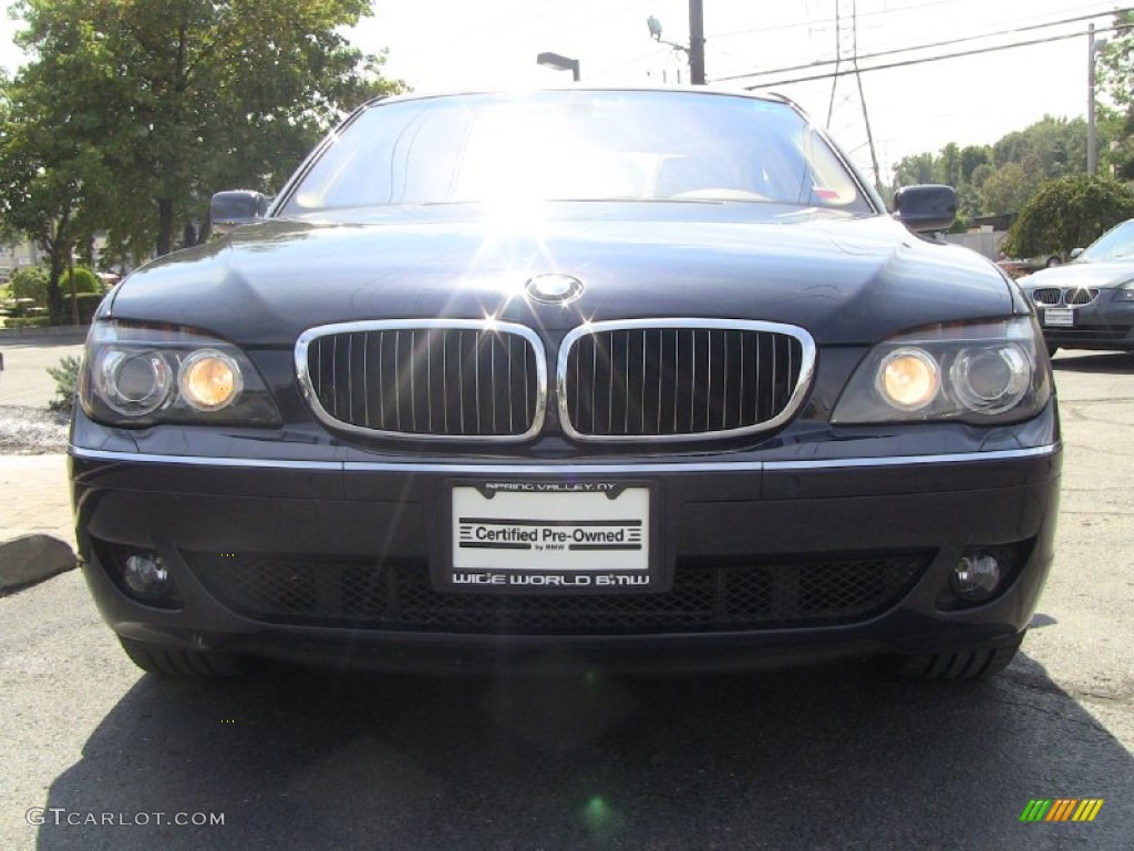 2008 7 Series 750i Sedan - Monaco Blue Metallic / Beige photo #2