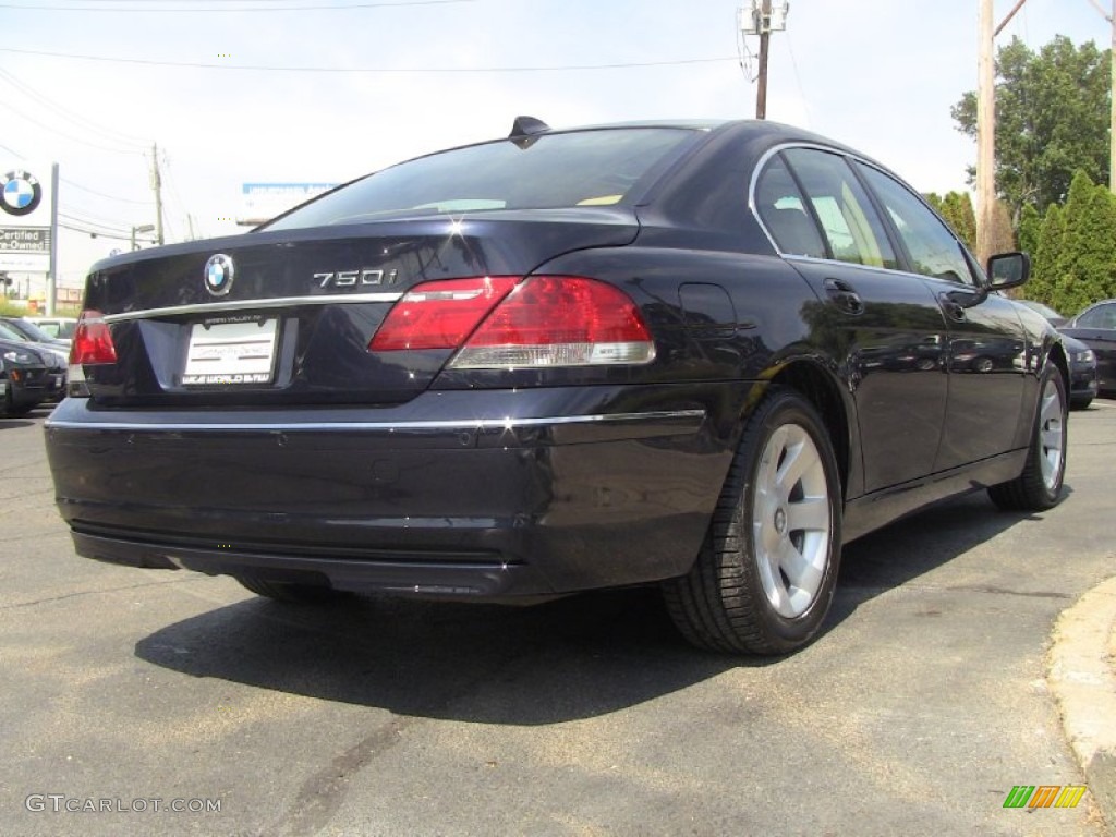 2008 7 Series 750i Sedan - Monaco Blue Metallic / Beige photo #4