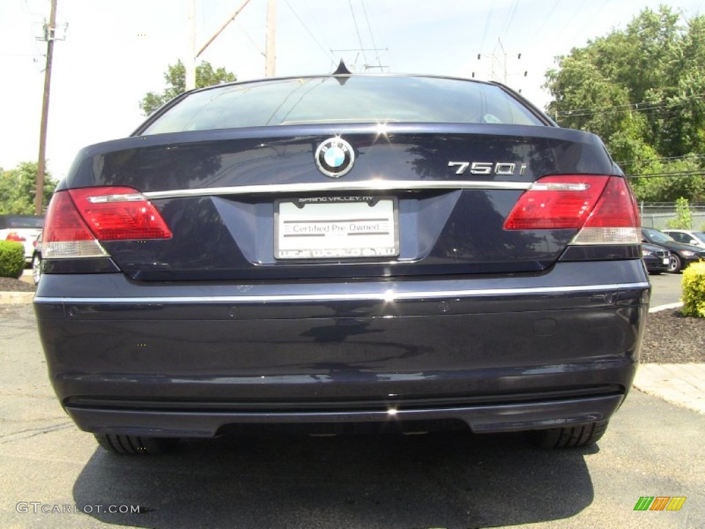 2008 7 Series 750i Sedan - Monaco Blue Metallic / Beige photo #5