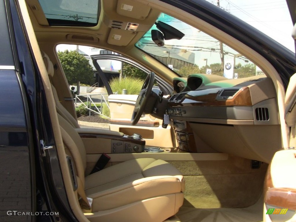 2008 7 Series 750i Sedan - Monaco Blue Metallic / Beige photo #10