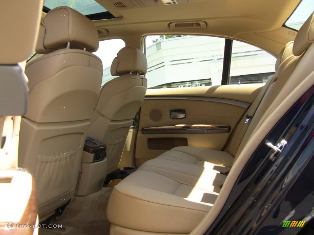 Beige Interior 2008 BMW 7 Series 750i Sedan Photo #53599997