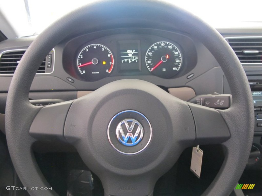 2012 Jetta S Sedan - Toffee Brown Metallic / Latte Macchiato photo #14