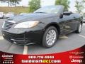 Brilliant Black Crystal Pearl 2011 Chrysler 200 Touring Convertible