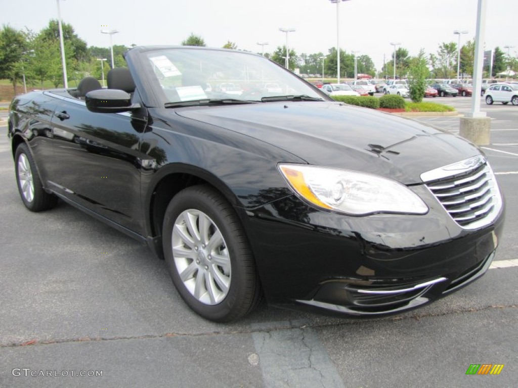 Brilliant Black Crystal Pearl 2011 Chrysler 200 Touring Convertible Exterior Photo #53602239