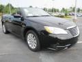 Brilliant Black Crystal Pearl 2011 Chrysler 200 Touring Convertible Exterior