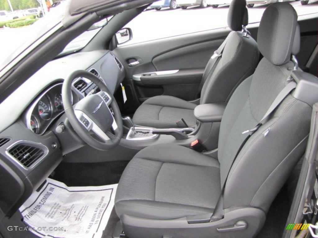 Black Interior 2011 Chrysler 200 Touring Convertible Photo #53602272
