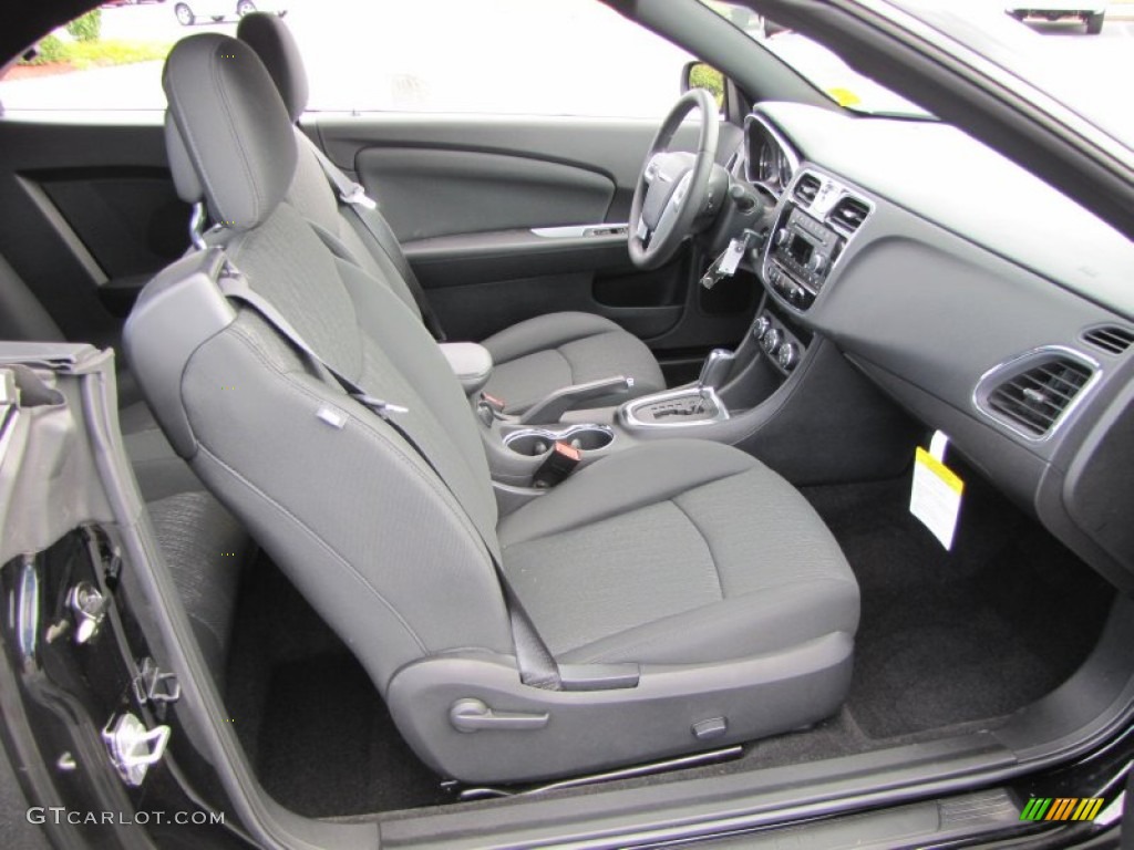 Black Interior 2011 Chrysler 200 Touring Convertible Photo #53602302