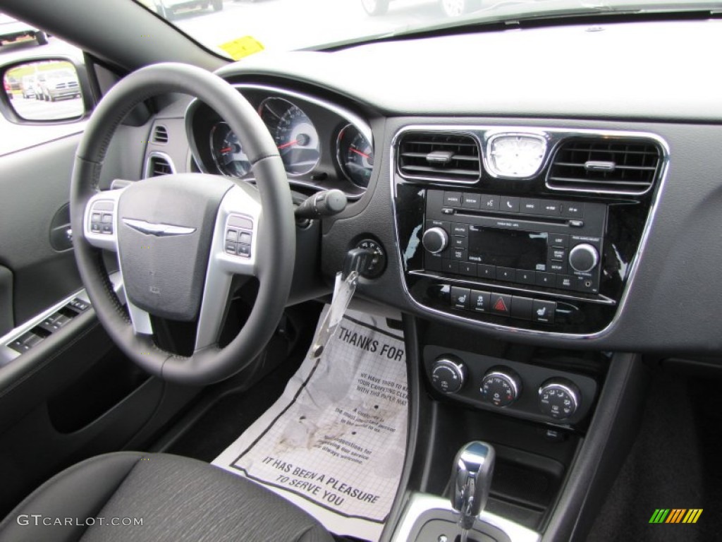 2011 Chrysler 200 Touring Convertible Black Dashboard Photo #53602317