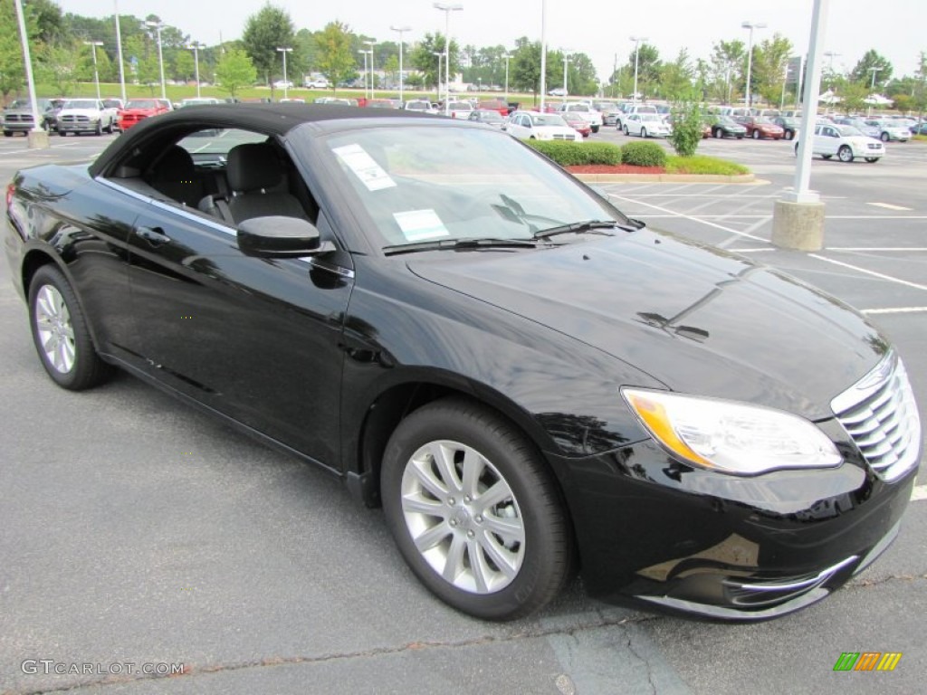 Brilliant Black Crystal Pearl 2011 Chrysler 200 Touring Convertible Exterior Photo #53602332