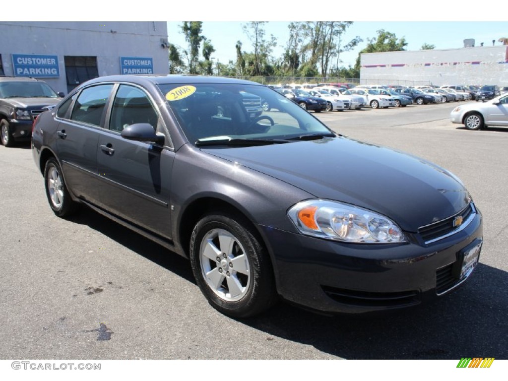 2008 Impala LT - Slate Metallic / Ebony Black photo #7