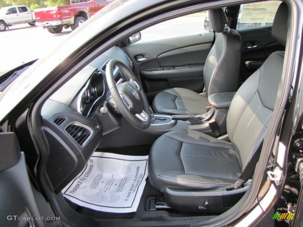 Black Interior 2011 Dodge Avenger Lux Photo #53603335