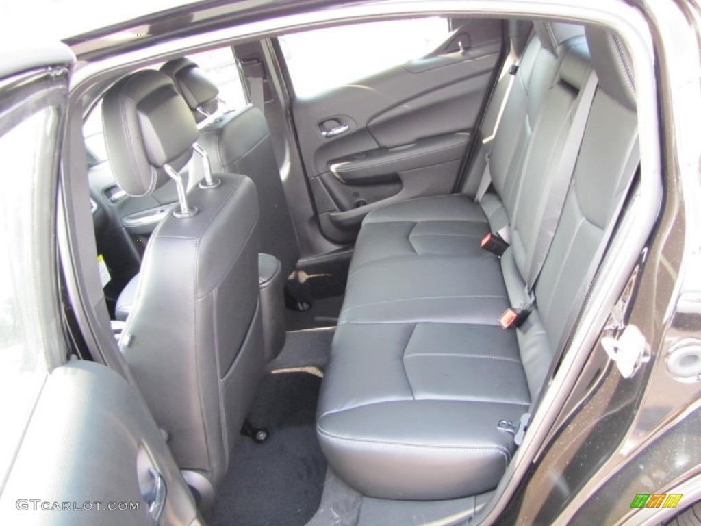 Black Interior 2011 Dodge Avenger Lux Photo #53603352