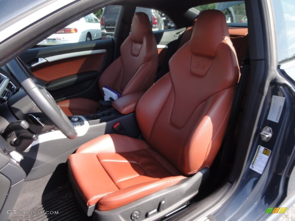 Black/Tuscan Brown Silk Nappa Leather Interior 2011 Audi S5 4.2 FSI quattro Coupe Photo #53603370