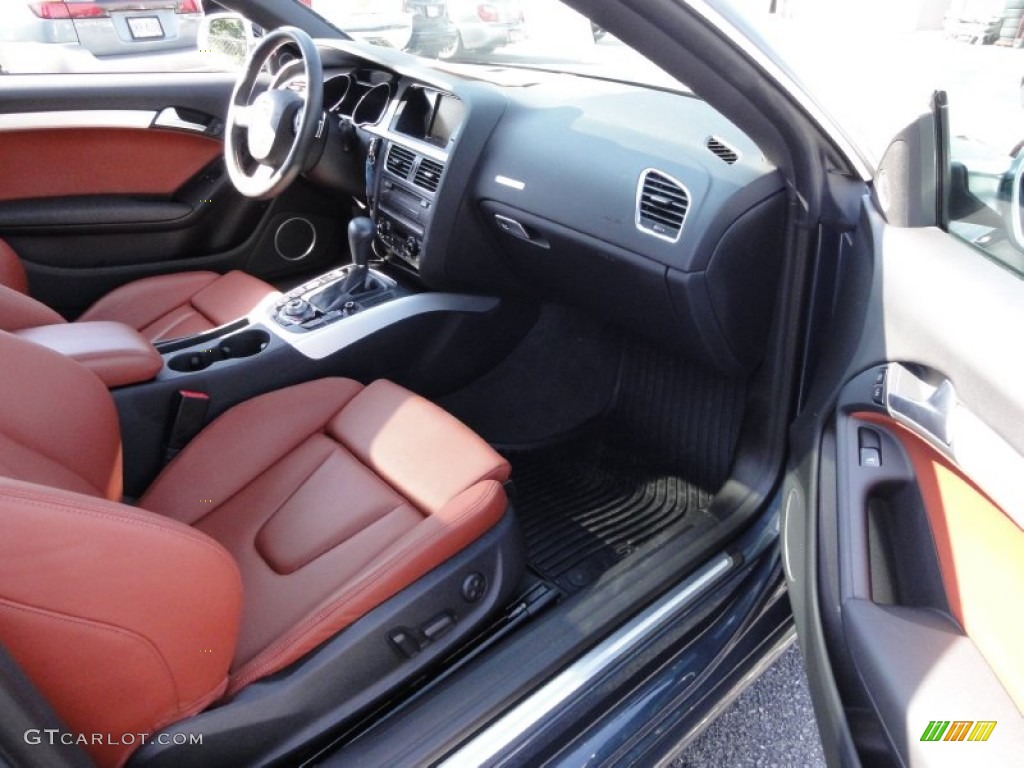 Black/Tuscan Brown Silk Nappa Leather Interior 2011 Audi S5 4.2 FSI quattro Coupe Photo #53603399