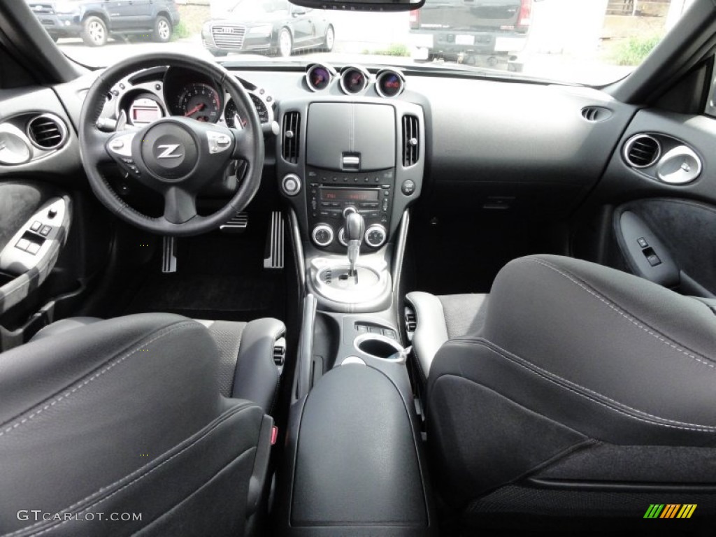 2009 Nissan 370Z Touring Coupe Black Leather Dashboard Photo #53605293