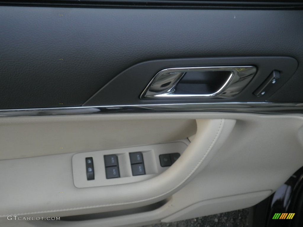 2012 Lincoln MKS AWD Light Camel Door Panel Photo #53605396