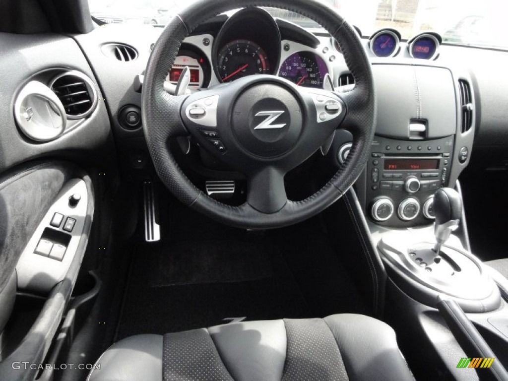 2009 Nissan 370Z Touring Coupe Black Leather Dashboard Photo #53605438