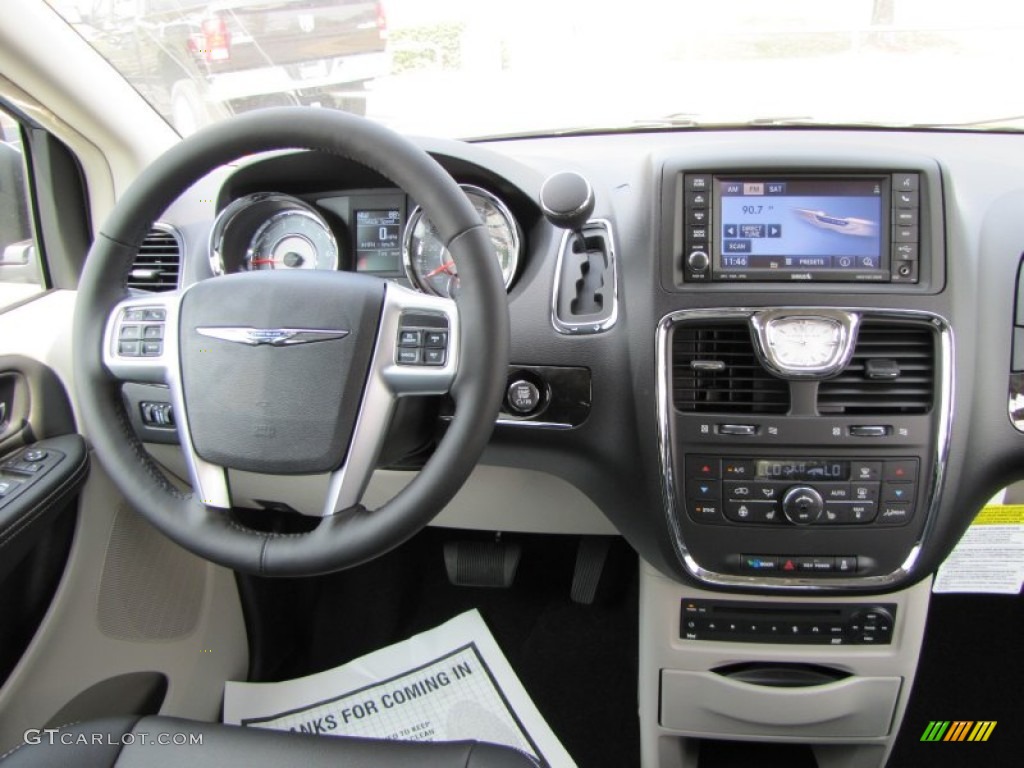 2012 Chrysler Town & Country Touring - L Black/Light Graystone Dashboard Photo #53605782