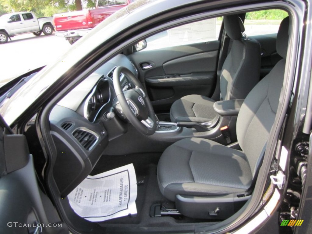 Black Interior 2012 Dodge Avenger SXT Photo #53606163