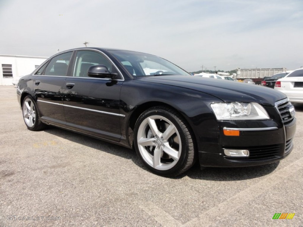 Phantom Black Pearl Effect 2009 Audi A8 4.2 quattro Exterior Photo #53606379
