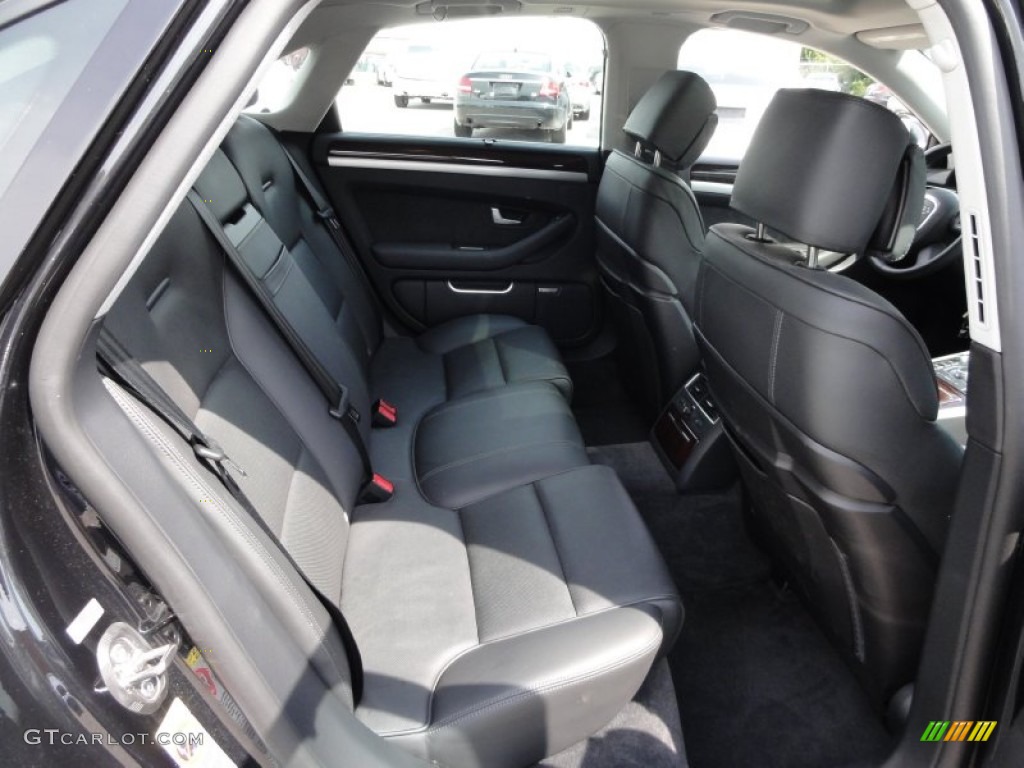 Black Valcona Leather Interior 2009 Audi A8 4.2 quattro Photo #53606646