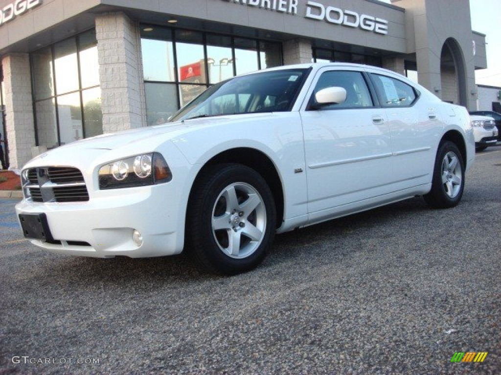 2010 Charger SXT - Stone White / Dark Slate Gray photo #2