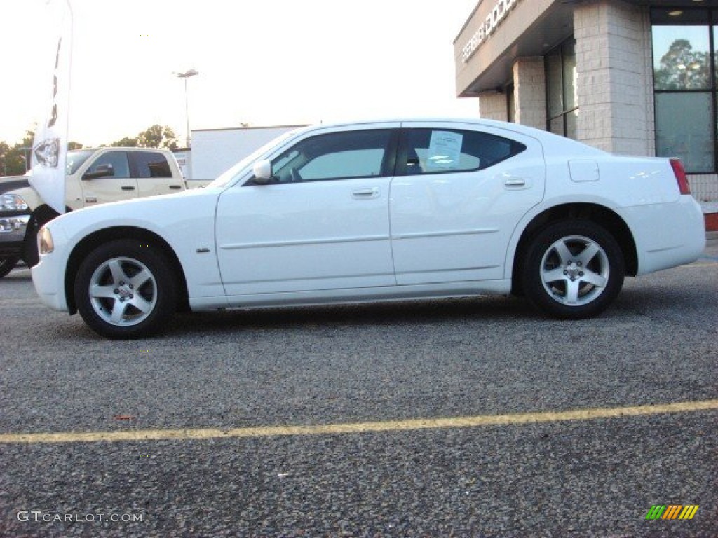 2010 Charger SXT - Stone White / Dark Slate Gray photo #3